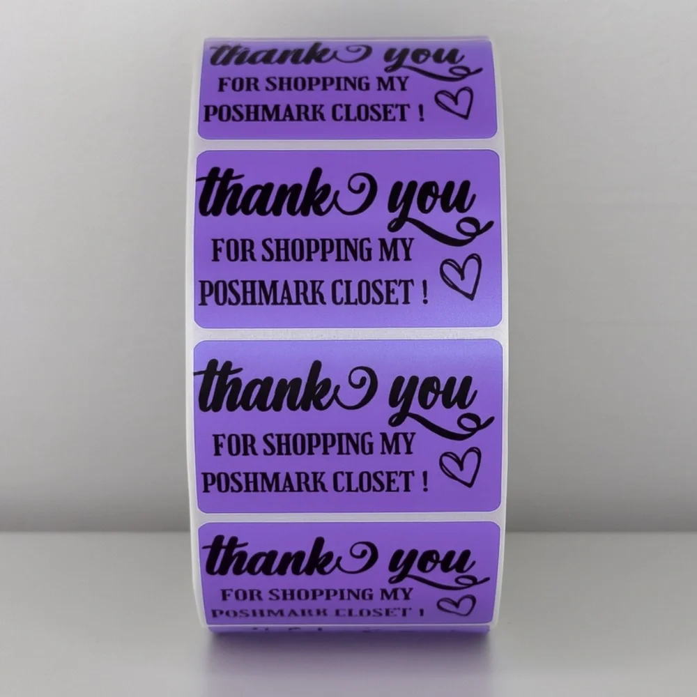 Thank You for Shopping My Poshmark Closet Stickers | THANK YOU STICKERS - Picture 4 of 11